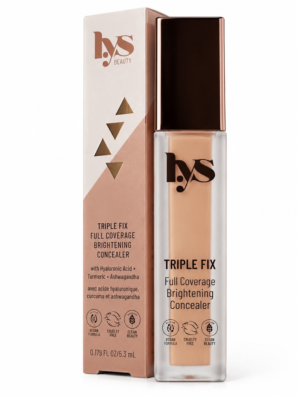 LYS Beauty Triple Fix Full Coverage Brightening Concealer – LN6 Light Nude | NEW